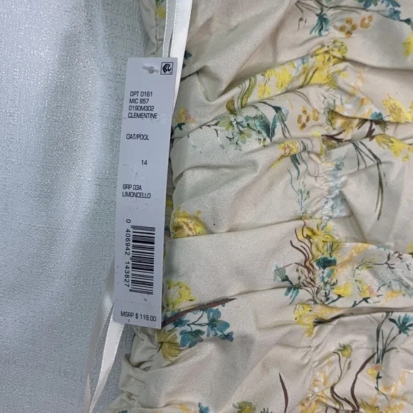 Antonio Melani Rouched Floral Clementine Top- NWT - Picture 11 of 16